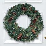 CORDLESS LIGHTED WREATH