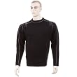 Thug or Angel men's Jet Black collection, black crew neck knitted jumper. JBLK3953.