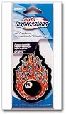 Air Freshener, Flaming Eight Ball, 3 pack