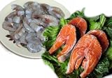 2 lbs. Salmon Steaks and 2 lbs. Jumbo Shrimp