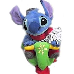 Lilo and Stitch Christmas 6 Stitch On Pull Back Scooter Plush by