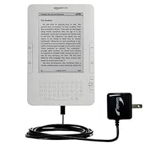 Rapid Wall / AC Charger for the Amazon Kindle Latest Generation (US or International) and Kindle DX - Gomadic Brand with Rapid Charge Technology