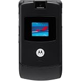 Motorola RAZR V3 Unlocked Cell Phone with Video Player--International Version with No Warranty (Black)