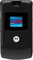 Motorola RAZR V3 Unlocked Phone with Camera, and Video Player--International Version with No Warranty (Black)