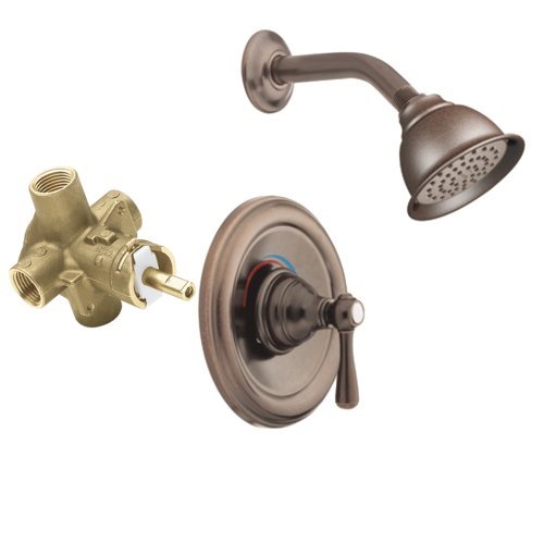 Moen T2112EPORB-2510 Kingsley Posi-Temp Shower Trim Kit with Valve, Oil Rubbed Bronze