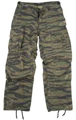 Camouflage Cargo Pants Tiger Stripe Camo Vintage Fatigue Pants