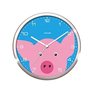 Present Time Peekaboo Pig Wall Clock by Present Time
