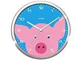 Present Time Peekaboo Pig Wall Clock