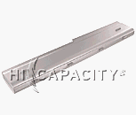 Rectangular shaped battery with 7 slit-type contacts on the side.