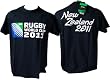 T-shirt Maillot Coupe du Monde de Rugby 20011 - IRB The World in Union - World Cup 2011 - Coupe Monde Rugby - Officiel Angleterre France Irlande Galles Ecosse Ialie Australie Nouvelle Zelande Fidji Samoa - TAILLE ADULTE XXL