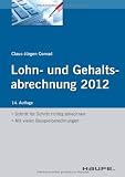 Produkt-Bild: Lohn- und Gehaltsabrechnung 2012 - mit Arbeitshilfen online