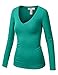 J.TOMSON Women's Plain Basic Long Sleeve Crew Neck T-Shirt