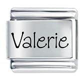 Name Valerie Italian Charms Bracelet Link