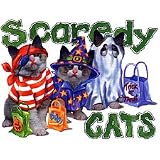 Scaredy Cats-H Adult T-Shirt