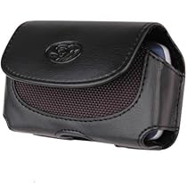 NOKIA N95 Horizontal Premium Leather Pouch Case With Belt Clip And Belt Loops