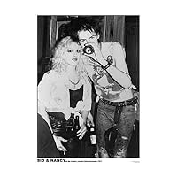 Sid and Nancy (Drinking BandW) Music Poster Print