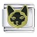 siamese25 - Golden Italian Charm Bracelet Siamese Cat Face