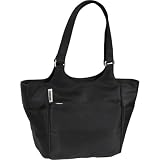 Ellington Leather Goods In Flight Tote Small Black Microfiber