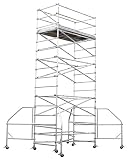 Werner 4203-18 18-by-10-Foot 500-Pound Capacity Aluminum Wide Span Scaffold Tower
