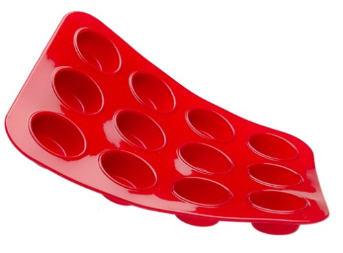 SiliconeZone Mini Muffin Pan Red