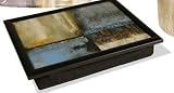 Pimpernel Blue abstract cushion tray