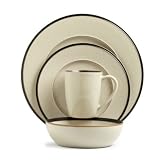 Dansk Leano Brown Four 4 Pc Place Settings With Soup/Cereal