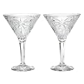 South Beach Palm Martini Glasses Set of 4