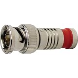Platinum Tools 18038 BNC Nickel-Plated, RG6 Coax Compress Connectors, Pack of 25