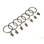 Heavy Duty 1.25" Clip Rings in Antique Silver (Set of 7)
