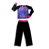 Hannah Montana - Girls Long Sleeve Pajamas, Black, Purple