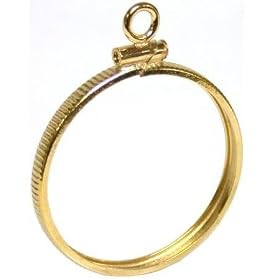 4129K5OF6vL. SL500 AA280  14K Yellow Gold Coin Bezel Frame for British Sovereign