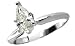 1/2 Ct Pear Shaped Diamond Solitaire Ring. All 14kt White Gold Solitaire Size 6.25 Set with One Genuine Pear Shaped Diamond Weighing .55ct.