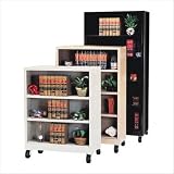 58 H Four Shelf Mobile Bookcase Color: Dove Gray