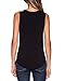 Sarin Mathews Women's V Neck Ruched Short Sleeve Sexy Blouse Stretch Tank Tops Black 3XL