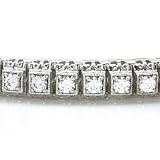 14K White Gold Diamond Bracelet -- 3.00 Ct. I2-I3 J/K