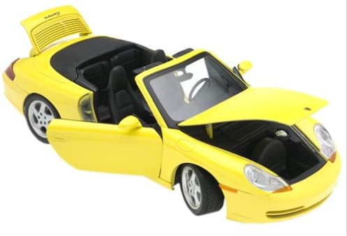 PORSCHE 996 CABRIOET YELLOW CONVERTIBLE 1:18 scale