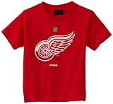 NHL Youth Detroit Red Wings Primary Logo S/S Tee - R8P3Rmkee (Red, Medium)