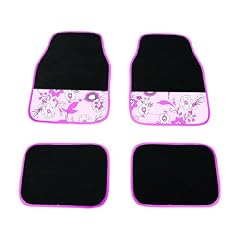 Carpoint 0318161 Fussmatten uni 'Pink Flower'