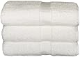 Pyramid Excel By Baltic Linen 100-Percent Ring Spun Cotton 3-Pack Bath Towels, 27 By 54-Inch, White