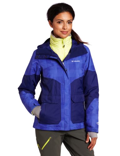 Columbia Women's Parallel Peak Interchange Jacket, Light Grape Lumberjack Plaid, X-Large On Sale