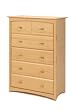 Beatrice 5 Drawer Chest In Natural Finish By Storkcraft Baby Furniture