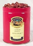 Ultimate's Roasted/No Salt Jumbo Virginia Redskin Peanuts - 1# Tin
