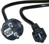 European Power Cord for NoteBook, Polarized, 6 ft