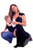 Oopa Baby Pique Sling Black Eyelet Lined Pique