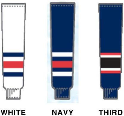 MASKA - CCM U.S. Inc. NHL Team Junior Hockey Socks - Columbus Blue Jackets - Navy - 170A(6) - 24 Inch