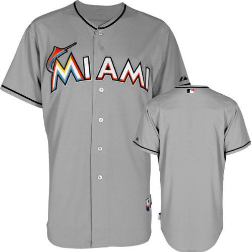 Miami Marlins Jersey: Road Grey Authentic Cool Baseâ„¢ Jersey