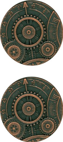 JHB Original Series Steampunk Buttons Mechanism - Copper Finish