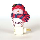 Atlanta Braves MLB Home Run Snowman Night Light (5)