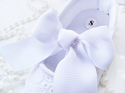 Size 0-6 Month Soft-soled Baby Shoes Embroidered Cotton Slip Toddler Shoes Baby Shoes White Princess