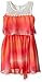 ZUNIE Girls' Ombre Chiffon Popover Dress with Lace and Sash